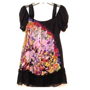 Kensie Black Off the Shoulder Blouse Size XS